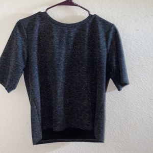 Dark Grey Cropped Tee